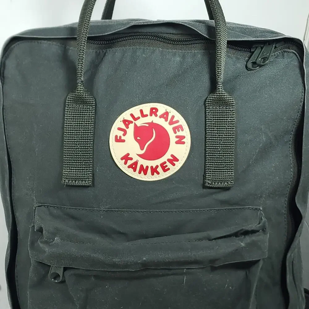 Fjallraven Kanken 23510 Medium Gray Nylon Swedish Daypack Backpack